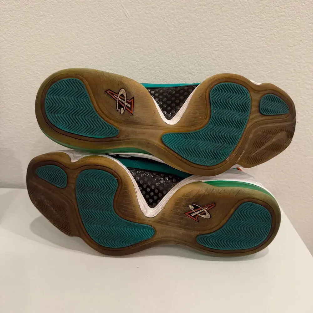 Nike Air Penny V Atomic Teal Miami Dolphins 537331-300 Men’s Size 11 w/ Box EUC