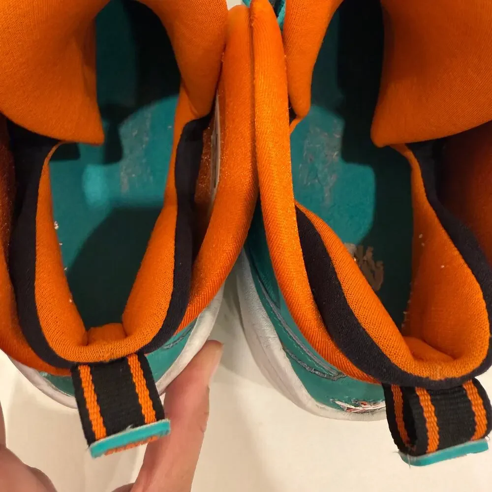 Nike Air Penny V Atomic Teal Miami Dolphins 537331-300 Men’s Size 11 w/ Box EUC