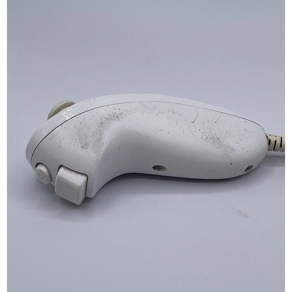 Nintendo Wii Official Authentic OEM White Nunchuck Controller‎ RVL-004 Tested