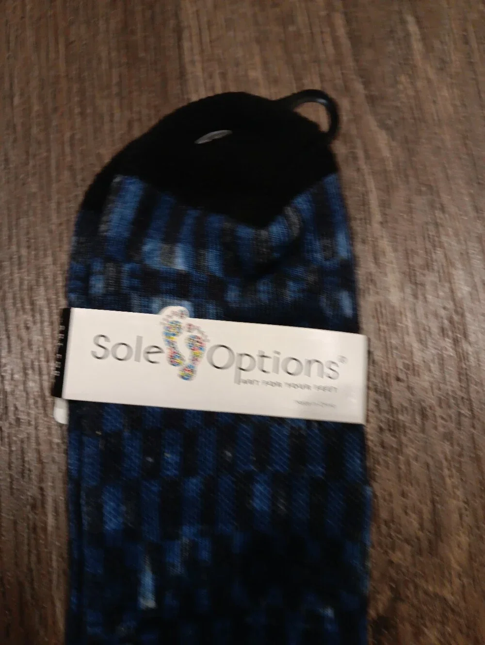 sole options blue patterned