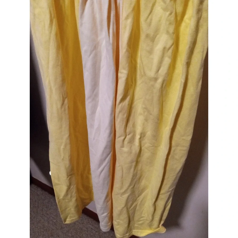 Luo Bei Er Kids Yellow Princess Costume Dress Puff‎ Sleeve Lace Up Size 150