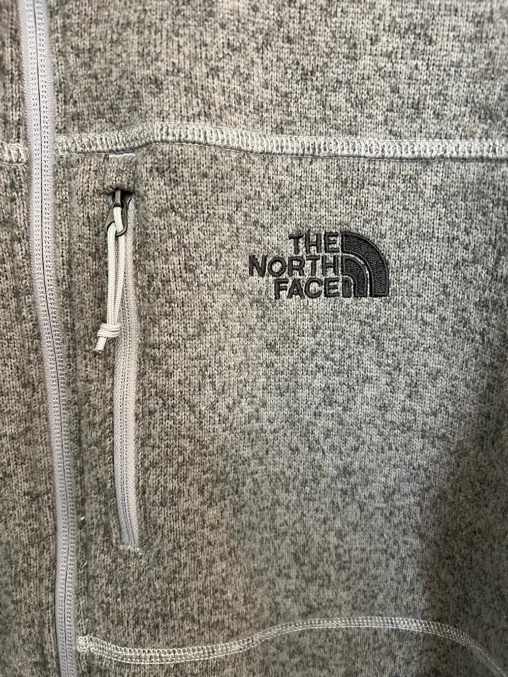 The North Face Men's Gordon Lyons Full Zip Fleece Jacket Heather gray Size L