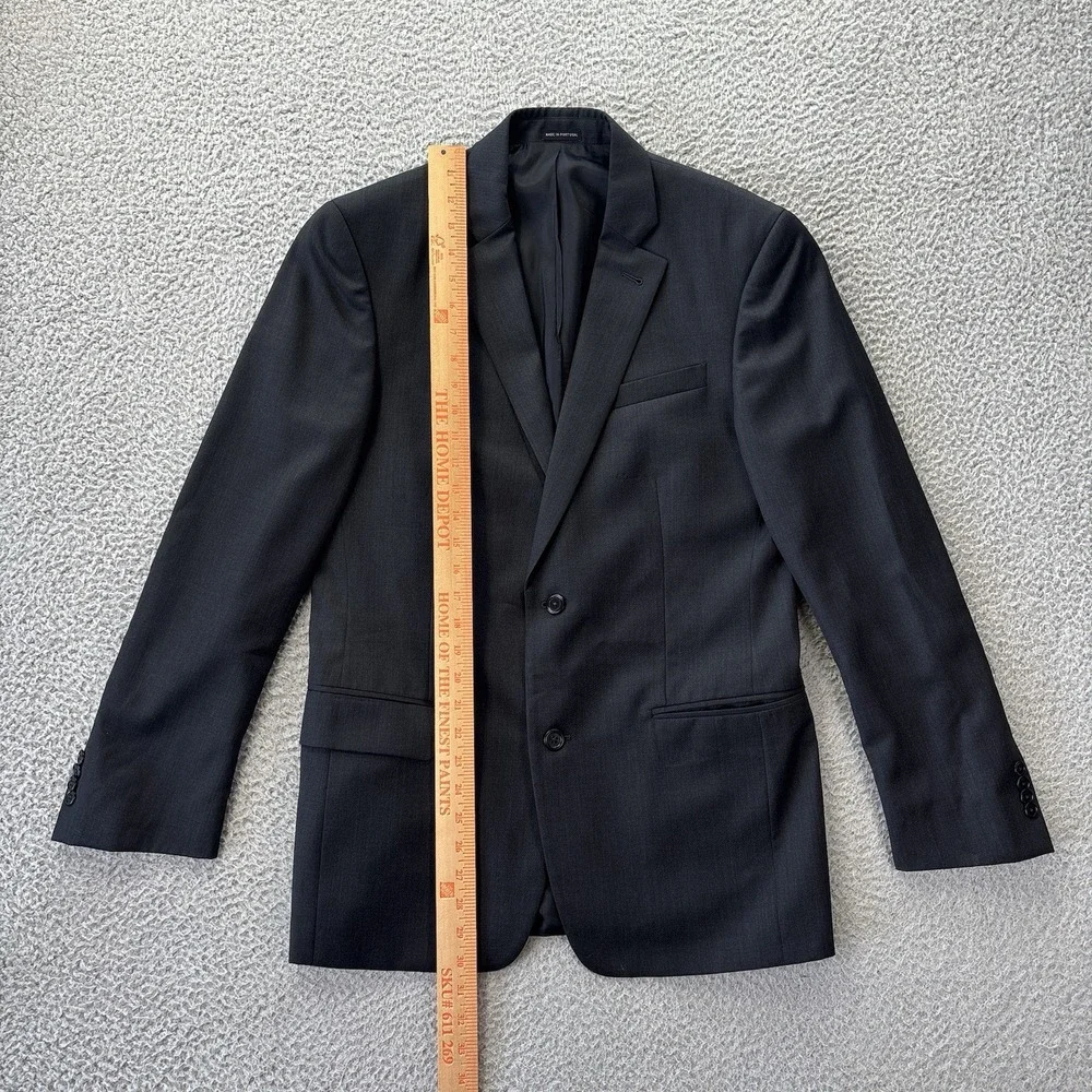 John Varvatos Loft Blazer Mens 38R Dark Gray‎ Blend Blazer Sports Coat Jacket