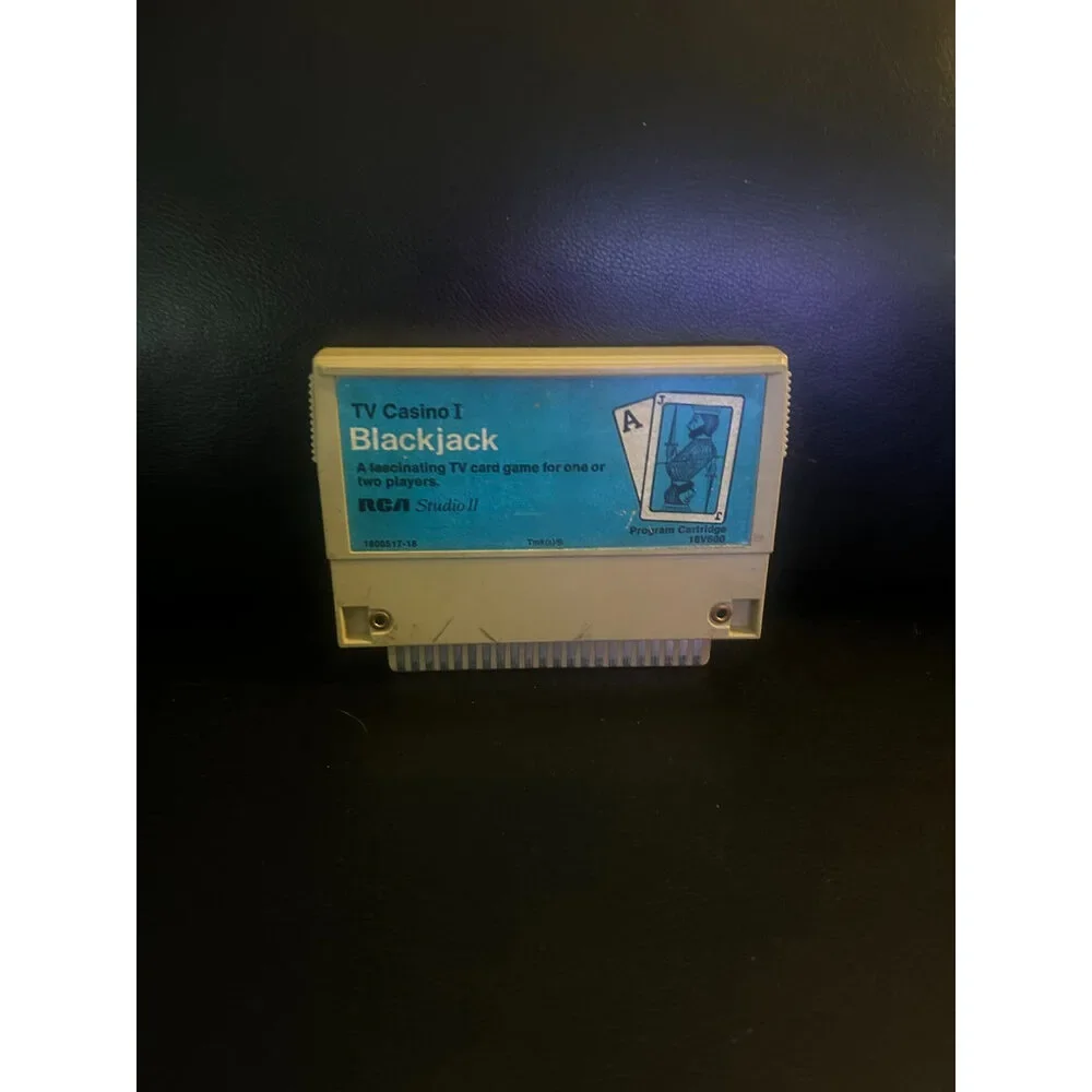 RCA Studio II 1977 TV Casino I Blackjack Video Game‎ Cartridge Only