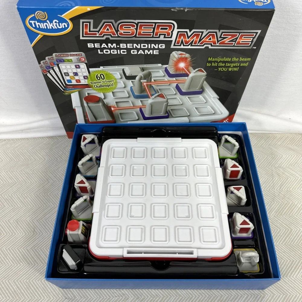 ThinkFun Laser Maze STEM Toy Set Brain-Boosting Game Ages‎ 8+ Logic Homeschool