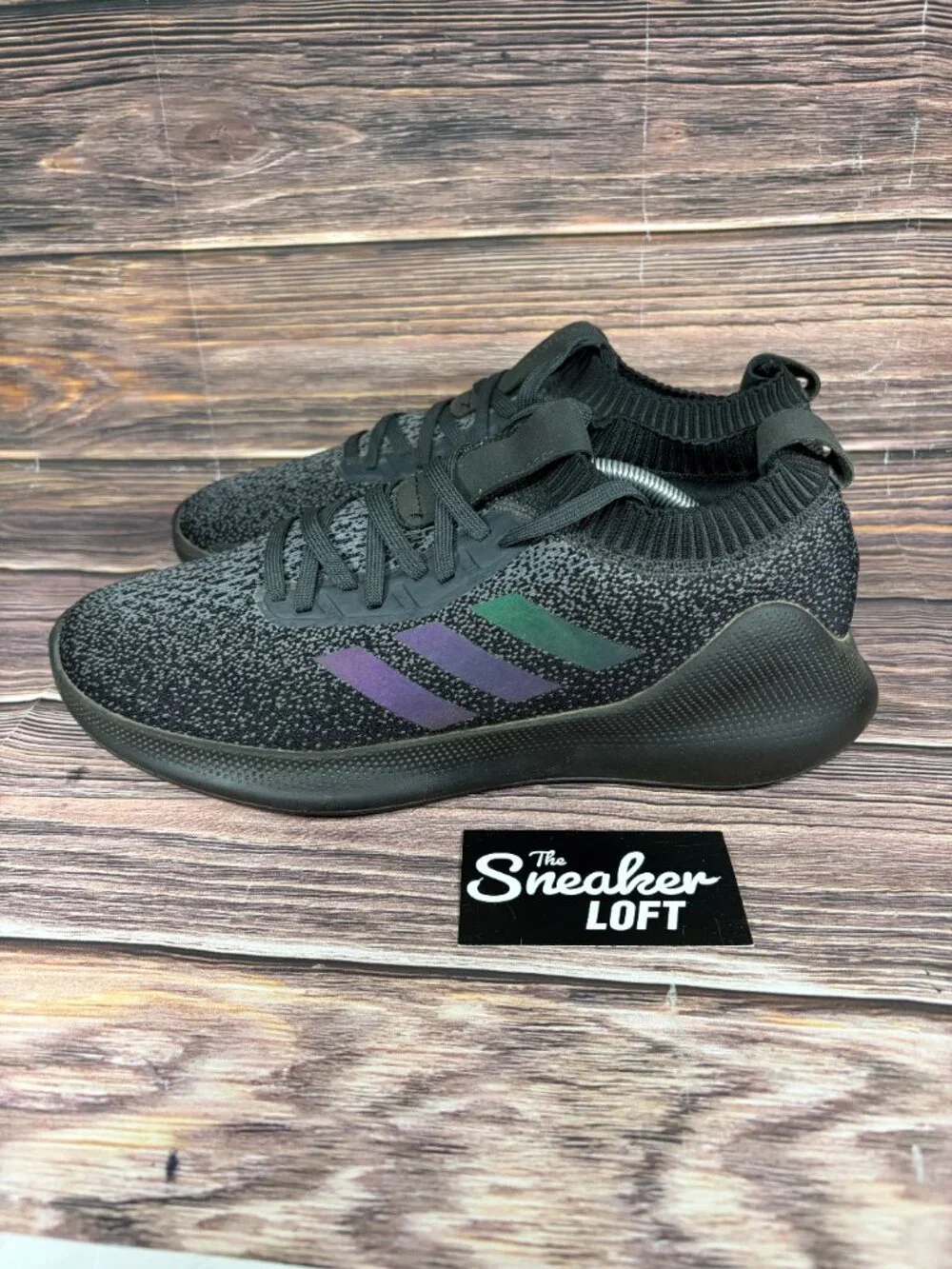 Adidas‎ Purebounce+ Core Black Men's Athletic Lace Up Shoes Size 11.5