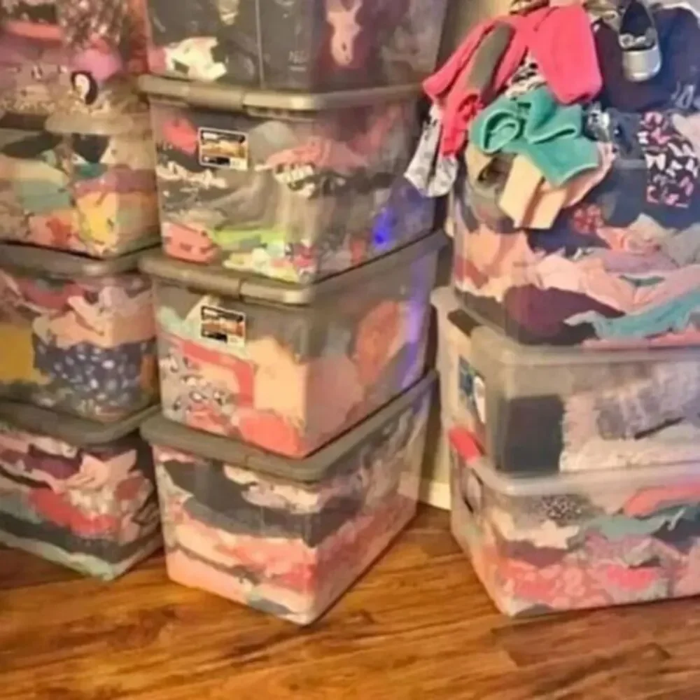 1/2 Tote of baby girls clothing (20 items)