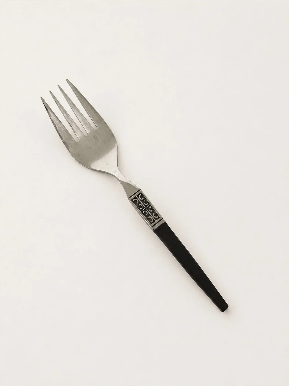 Ecko Eterna Sculptura Stainless Korea Serving Fork Brown Handle MCM Replacement