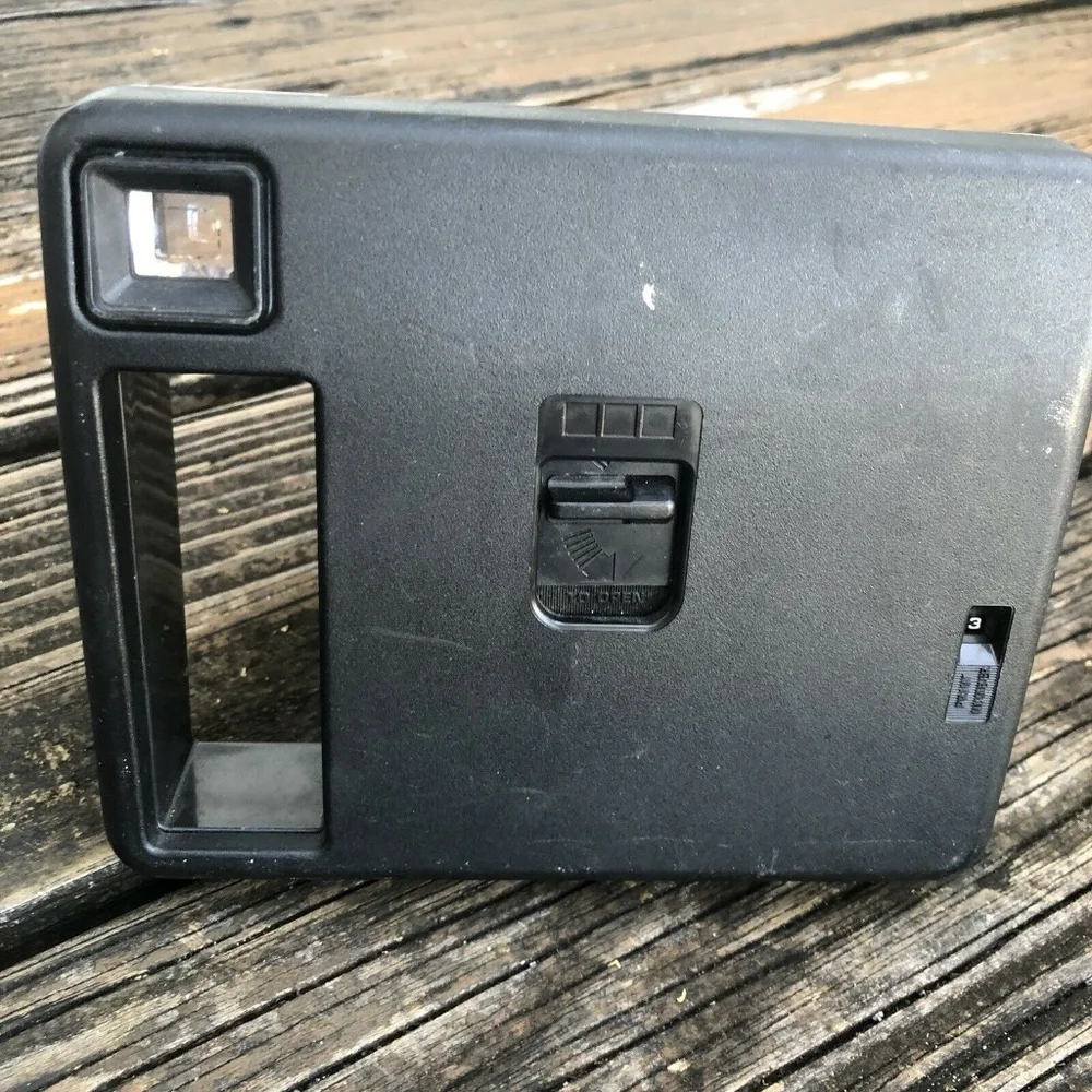 Kodak Eastman Kodamatic Instant Camera Blue Black Beige Tan Vintage 80s