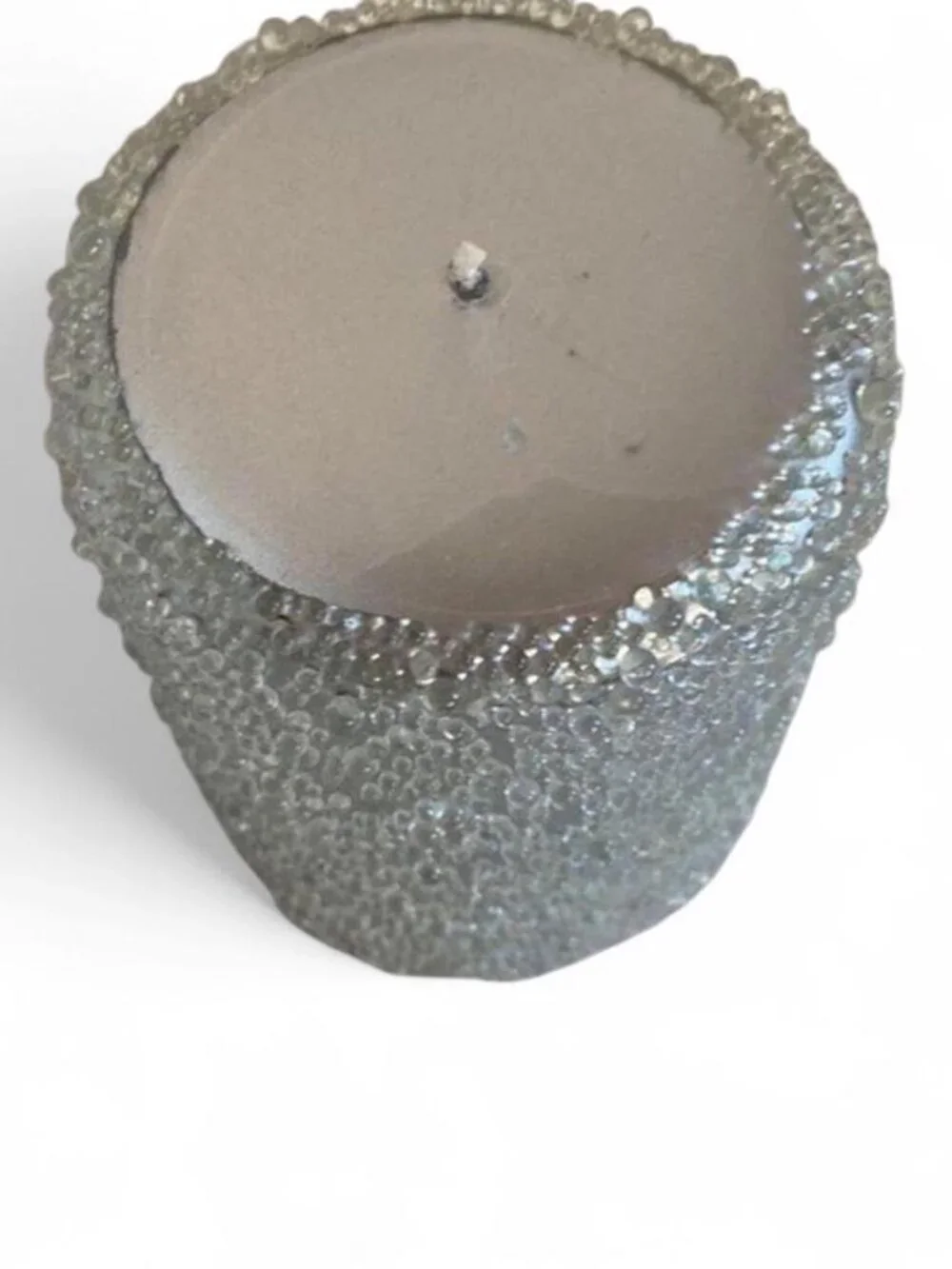 Z Gallerie Silver‎ Holiday Jeweled Candle NWT