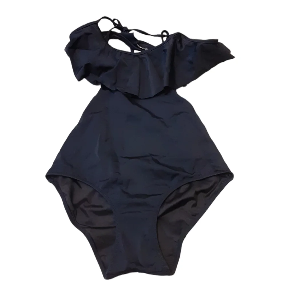Victoria's Secret Open Back Black Dark Academia Baddie Swimsuit Size S