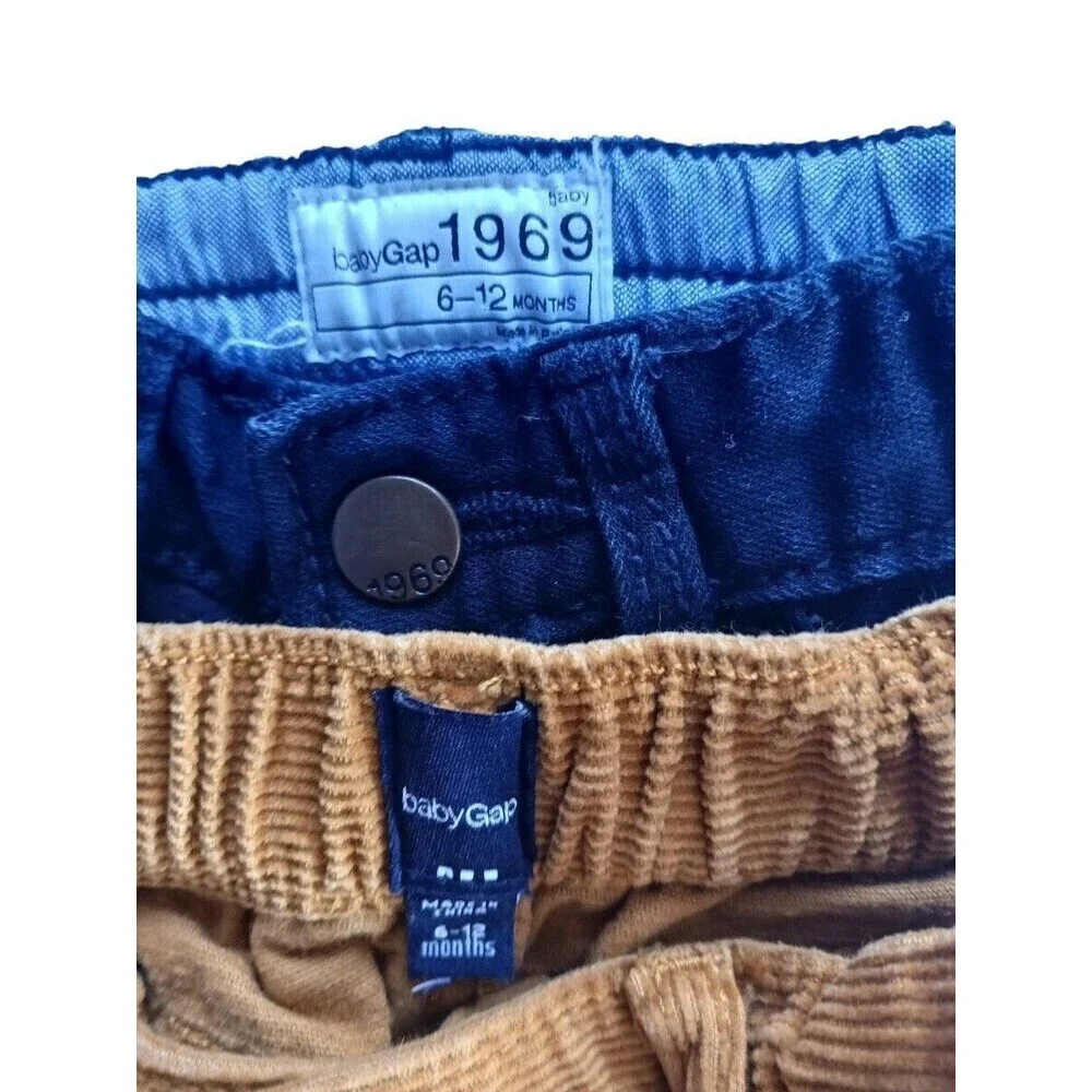 Baby Gap Jeans Leggings Bundle 6-12 Months, Denim with Stretch Adjustable Waist