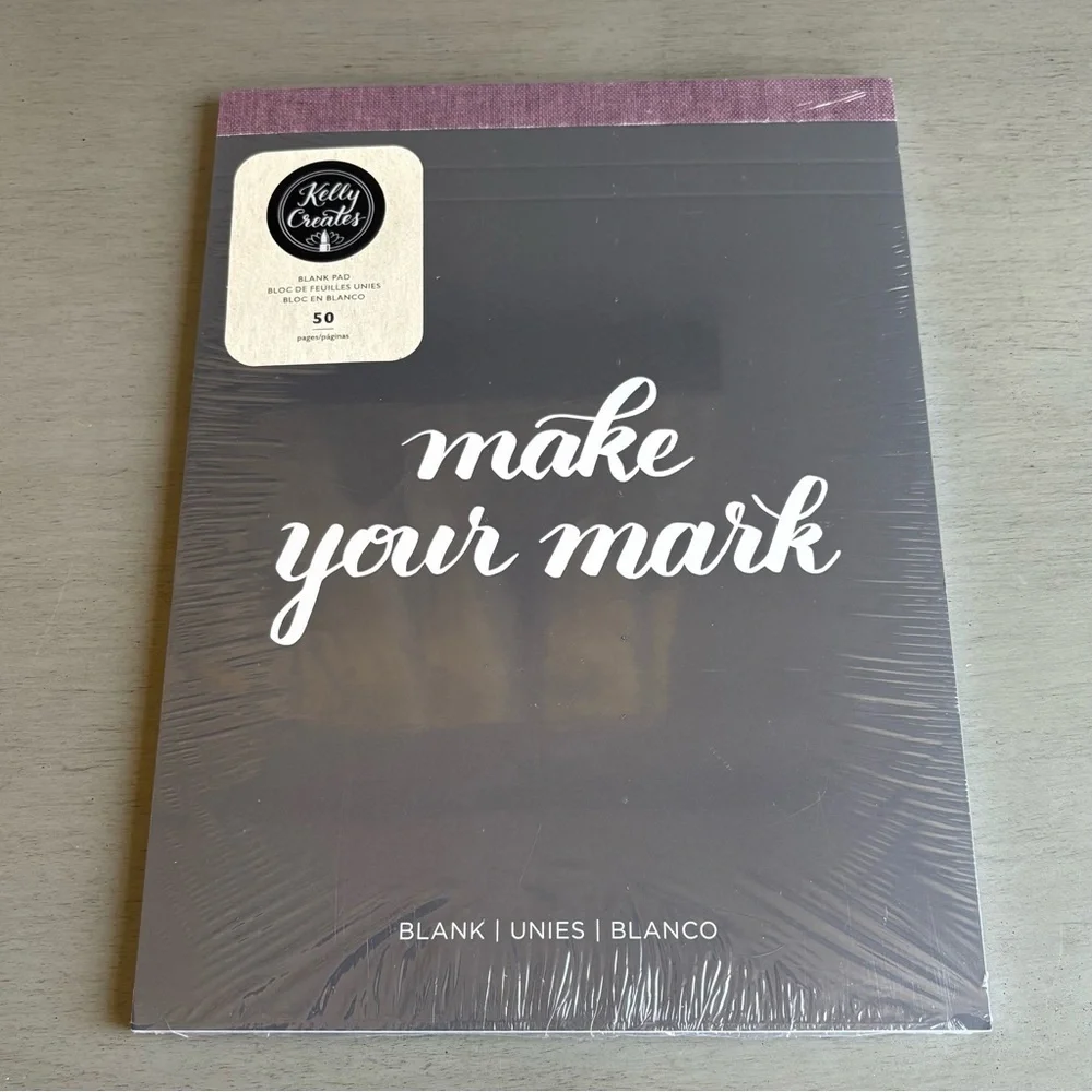Kelly Creates American Craft Lettering Art Paper Pads Set- Dot, Line, Blank NEW