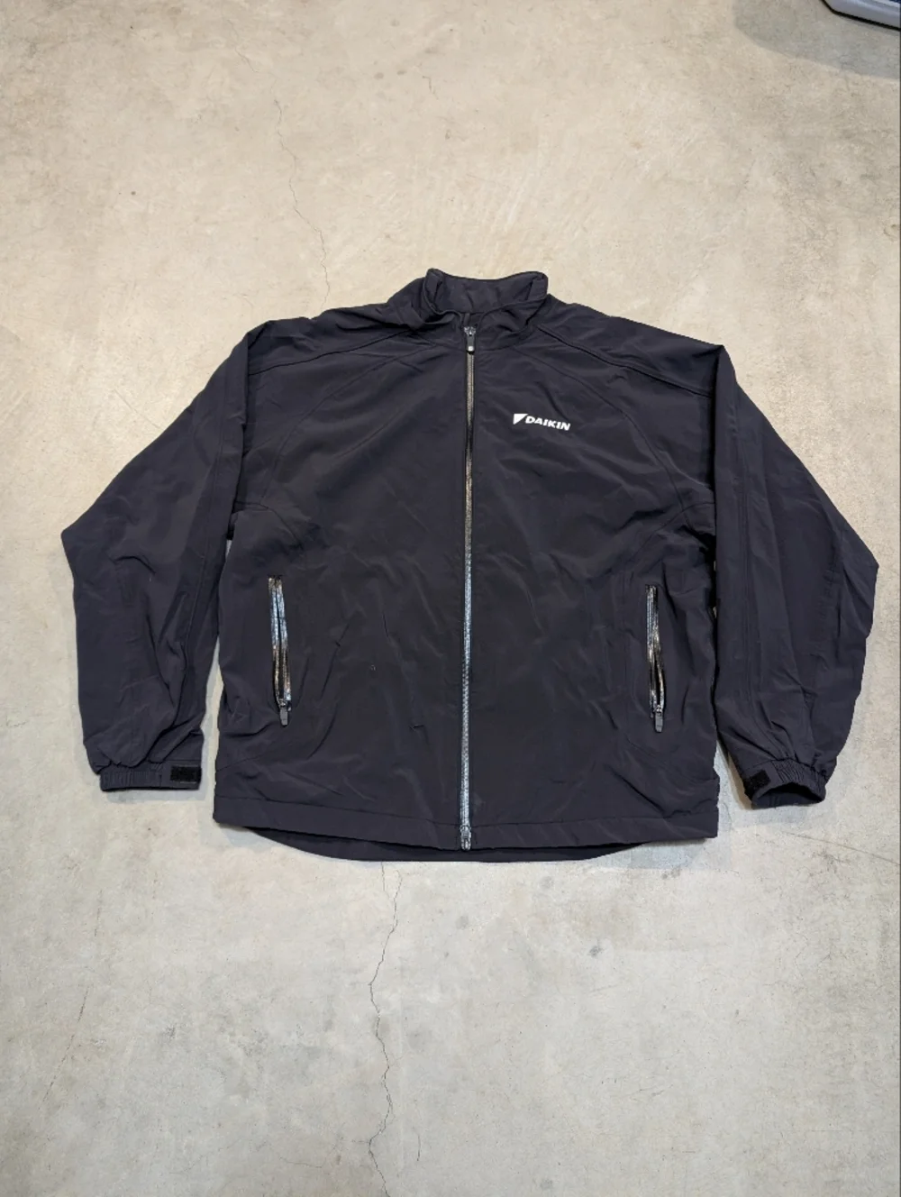 FootJoy Tour Collection Mens L Black Full-Zip Windbreaker Jacket Flaw Company