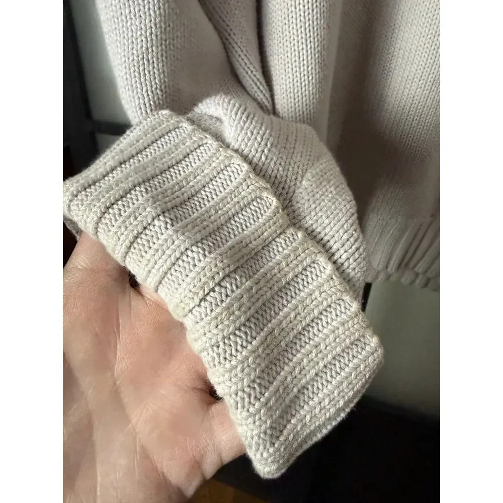 Vintage Polo Ralph Lauren Knit Sweater Size Large in Light Gray