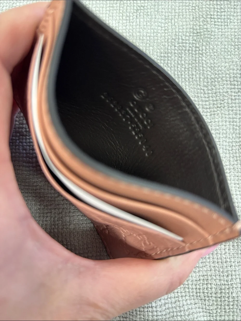 Gucci Rose Pink Embossed GG Leather Cardholder