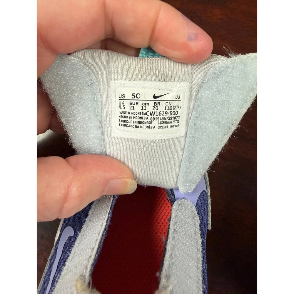 Nike Air Max Bolt Toddler Kids Shoes Light Violet Teal CW1629-500 Size 5C
