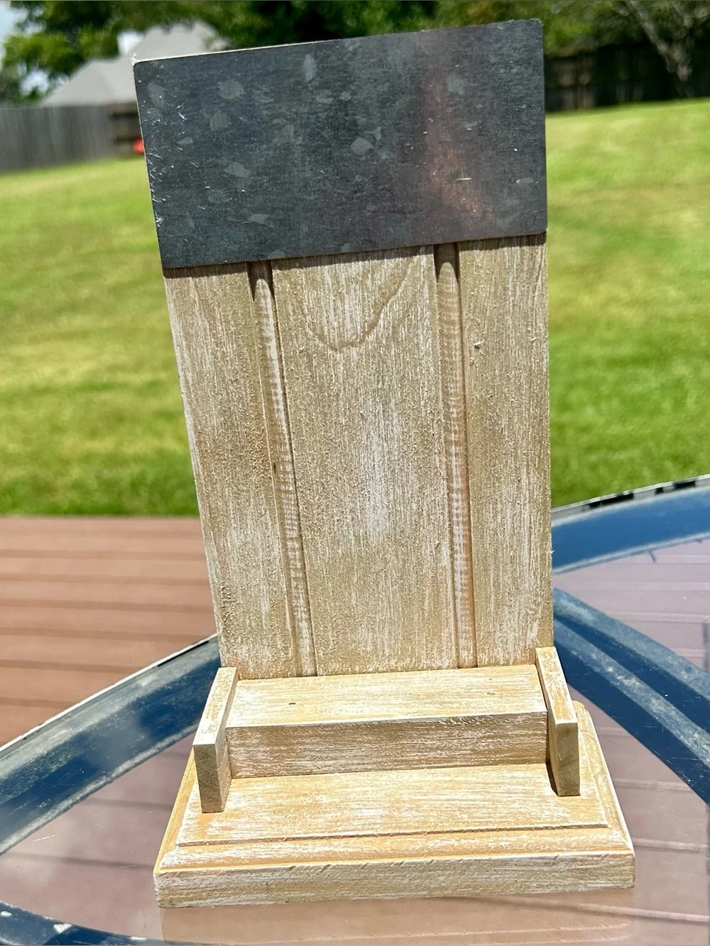 Demdaco Wooden Tabletop Block Calendar EUC