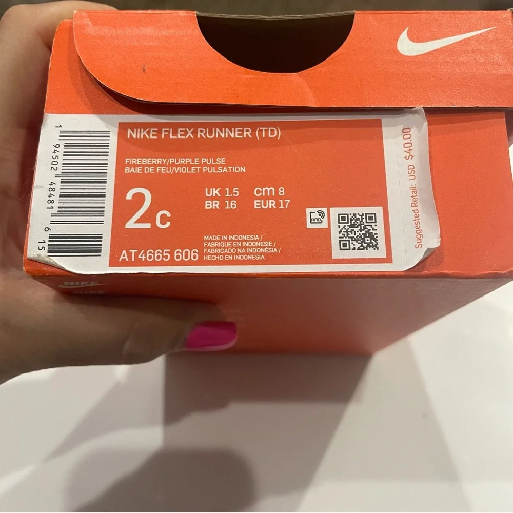 Nike Flex Runner Shoes Size 2c