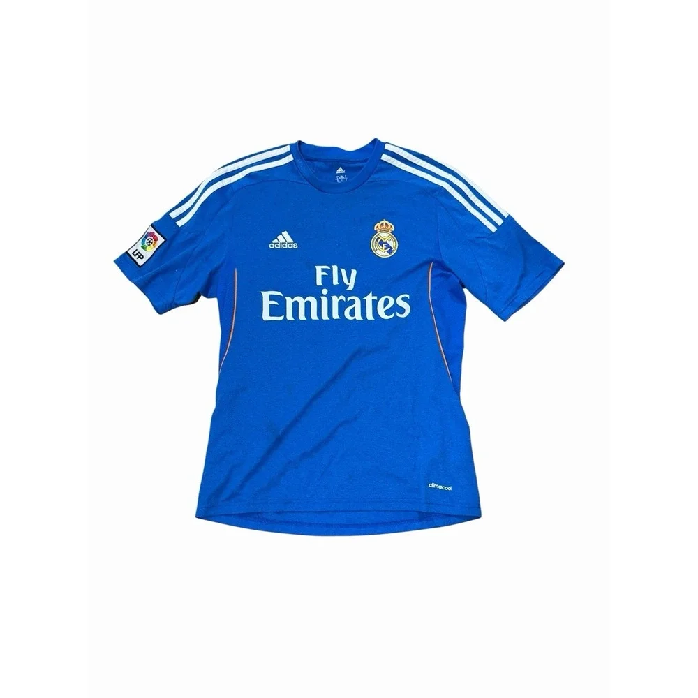 Adidas Real Madrid Away Soccer Jersey Small 2013/14 Ronaldo 7 Blue #AA10-1