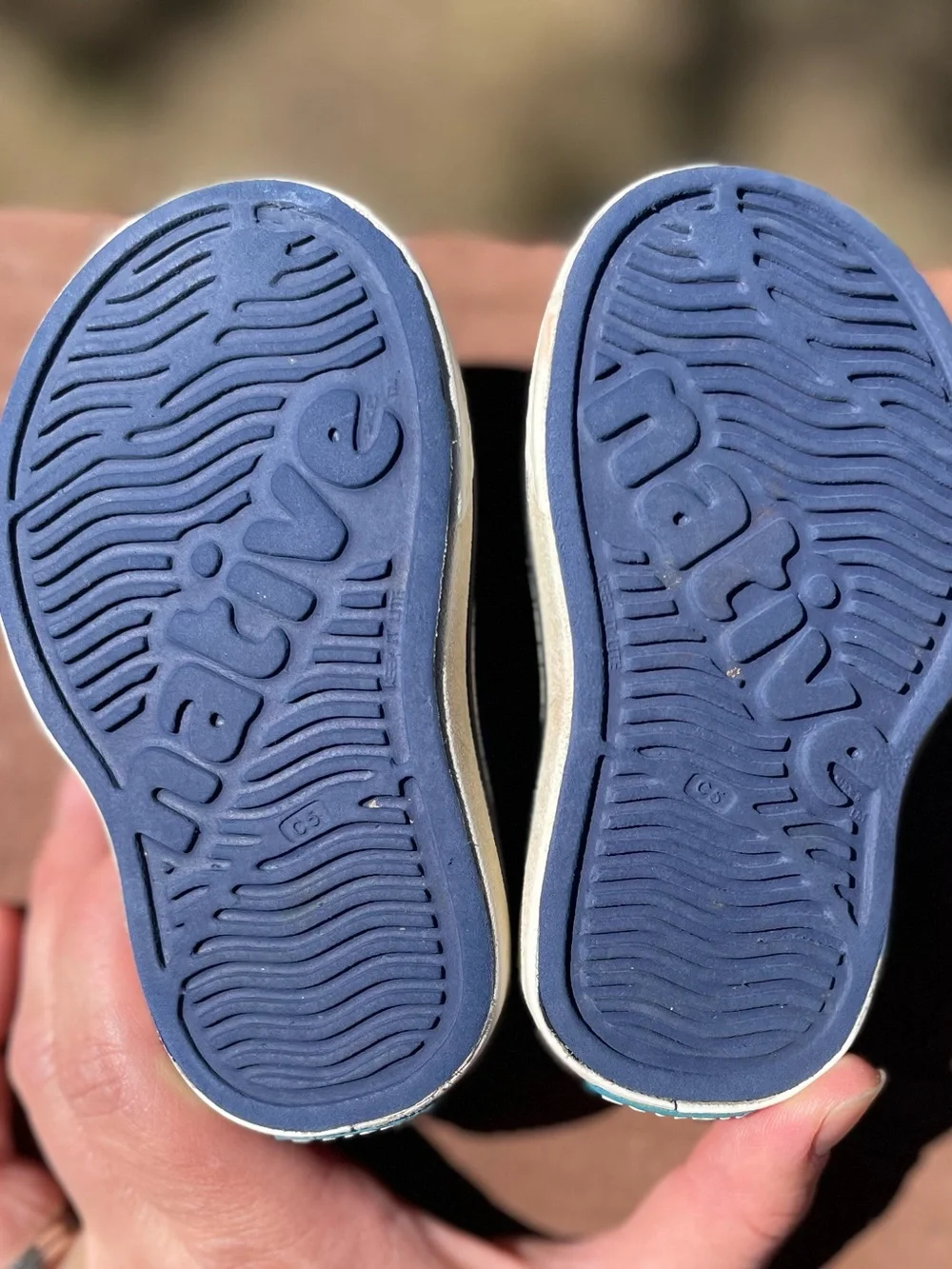 Native Shoes Kids Child Miles Slip-On Perforated Water Shoes - Navy Blue