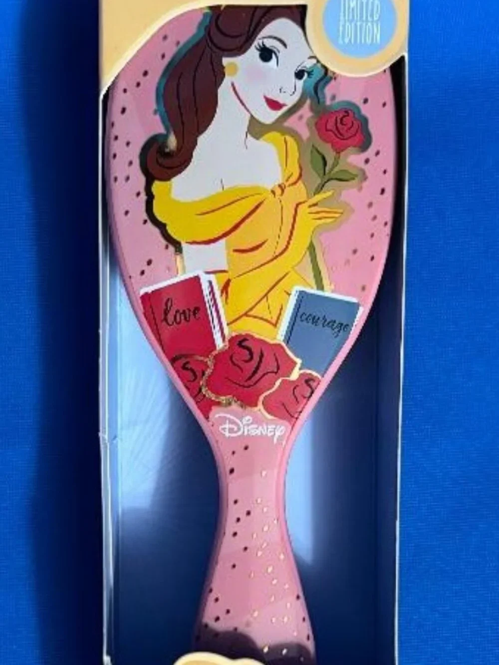 NEW & LIMITED EDITION ULTIMATE PRINCESS BELLE WET BRUSH ORIGINAL DETANGLER BRUSH