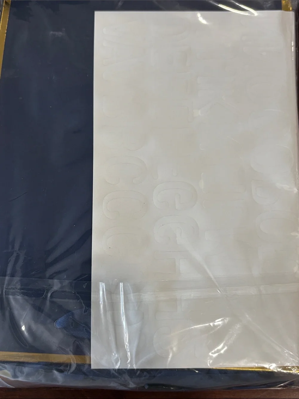 Navy Blue & Gift Bags with Gold Trim - 12 Pack