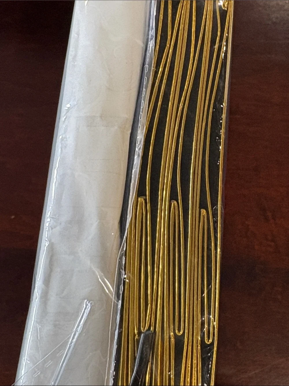 Navy Blue & Gift Bags with Gold Trim - 12 Pack