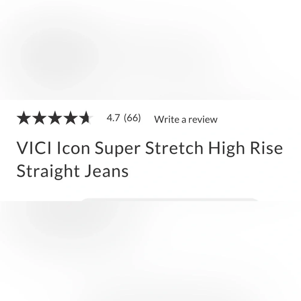 Vici -Icon Super Stretch High Rise Straight Jeans