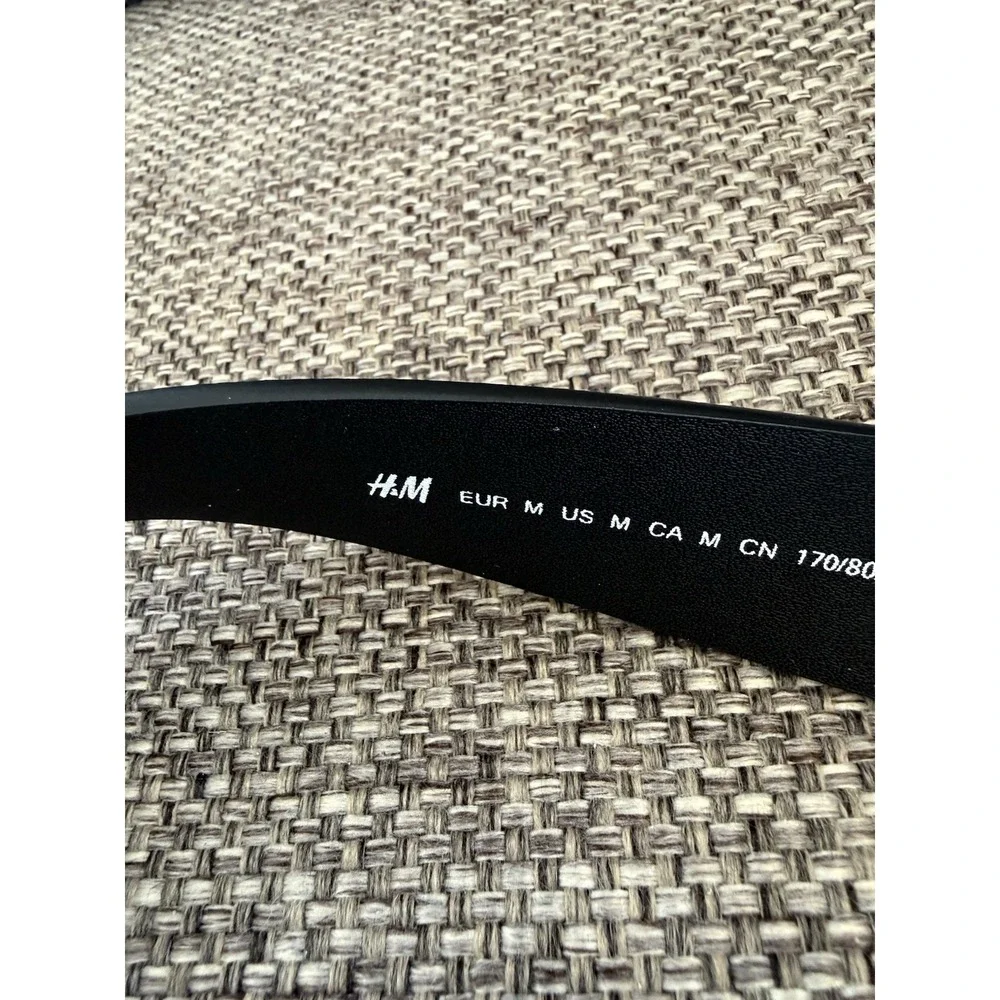 H&M black leather