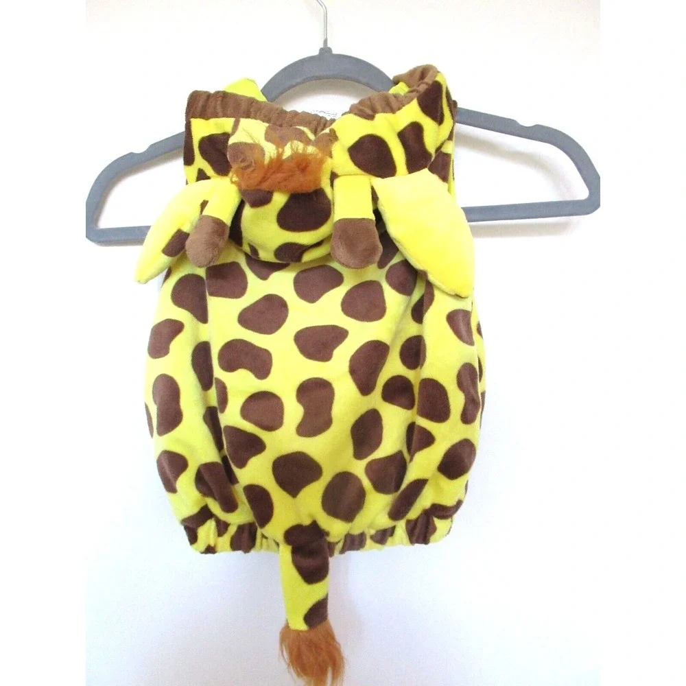Target Brand Infant 0-6M Stuffed Plush Pullover Yellow & Brown Giraffe Costume