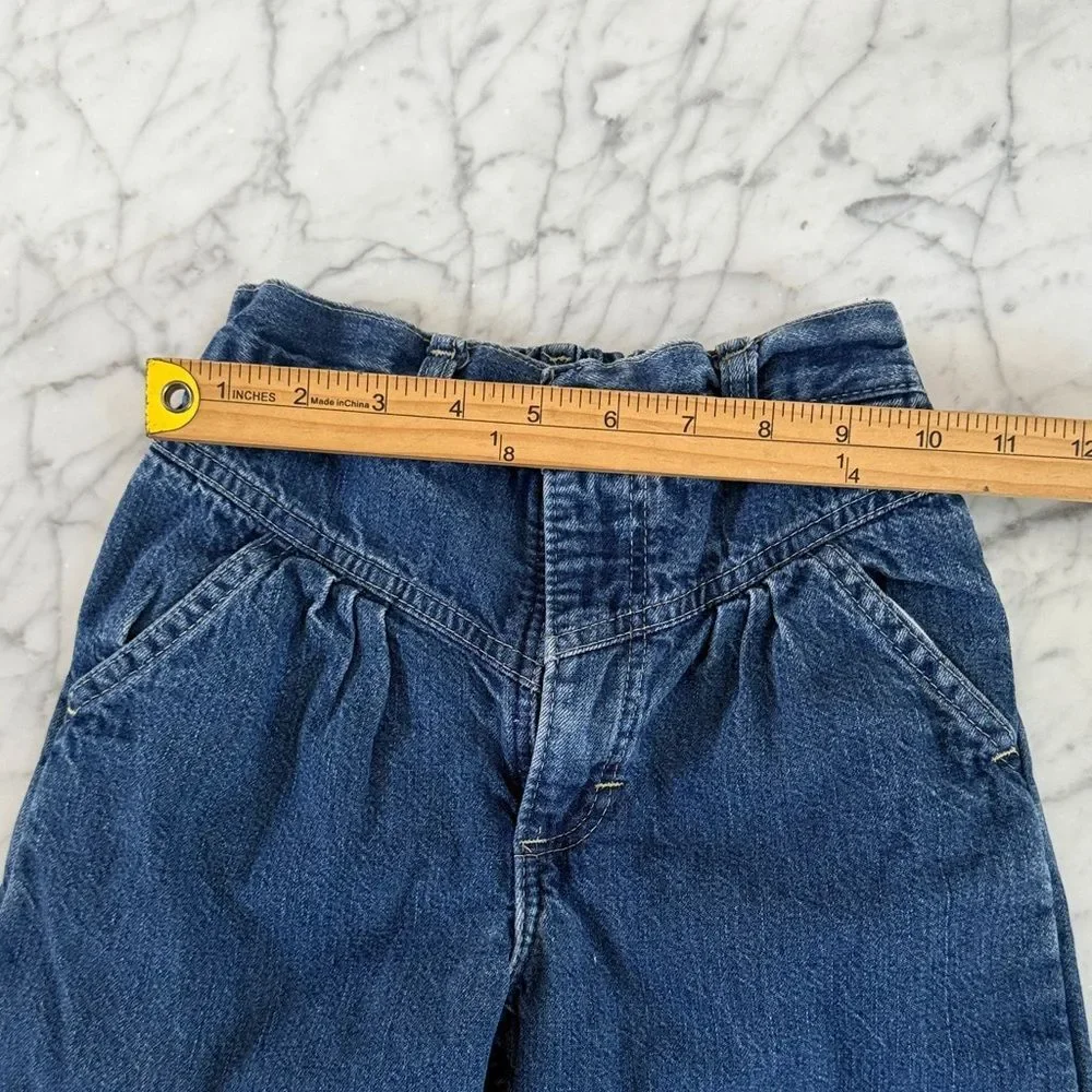Vintage Osh Kosh Girl Denim Jeans Plaid Lined Sz 6X