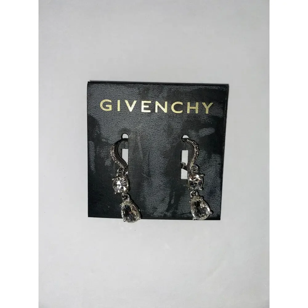 Givenchy Crystal Drop Earrings New on Cards