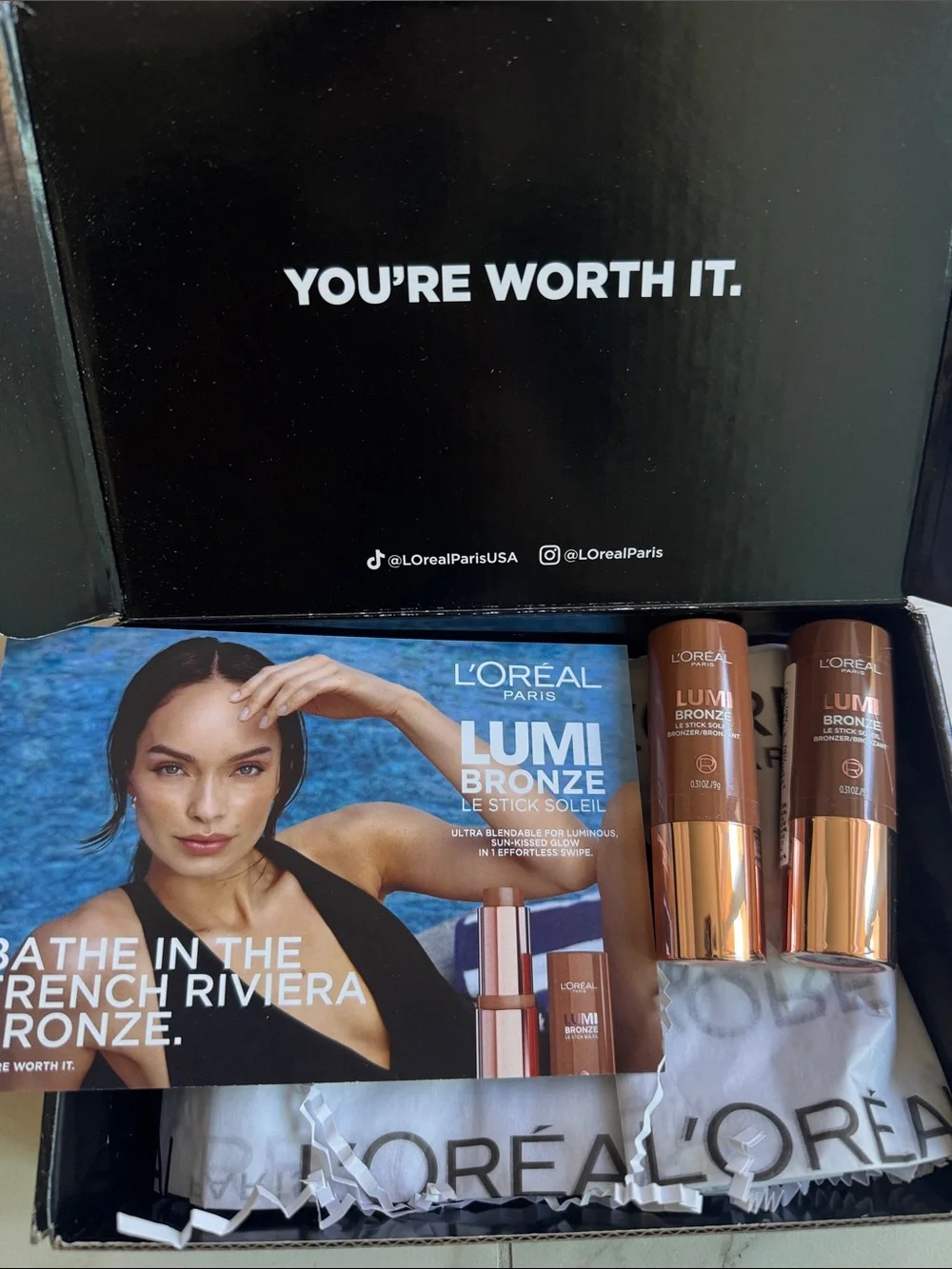 L'Oreal Paris Lumi Bronze Le Stick set in 2 shades-bundle deal offered!