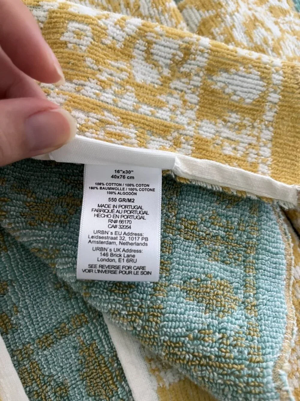 Anthropologie bath towels