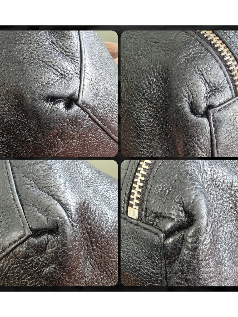 Michael Kors Black Pebbled Leather Tote Shoulder Bag Work Laptop Carryall