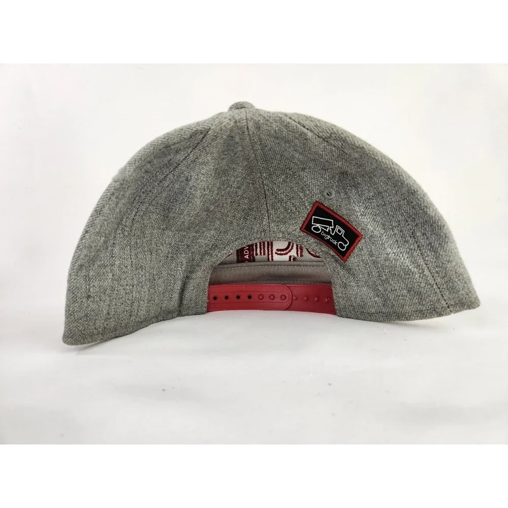 Big Truck Trucker Hat Mesh Snapback Gray Aztec Bill Design Lake Tahoe Red Orange