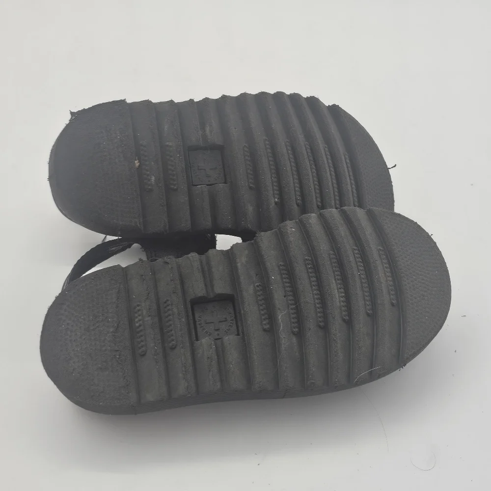 Dr. Martens Klaire Junior Leather Strap Sandals Black Kids 11 – Hook And Loop