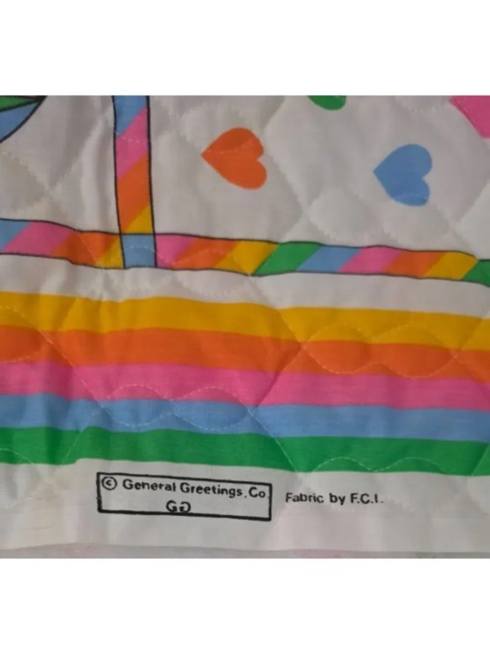 General Greetings Co. Fabric By F.C.I. BABY QUILT PANEL 48