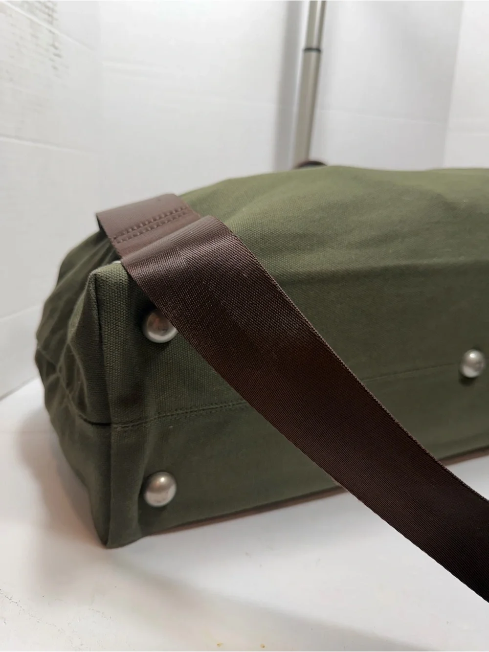 Line of Trade Canvas Weekender Bag Olive Green