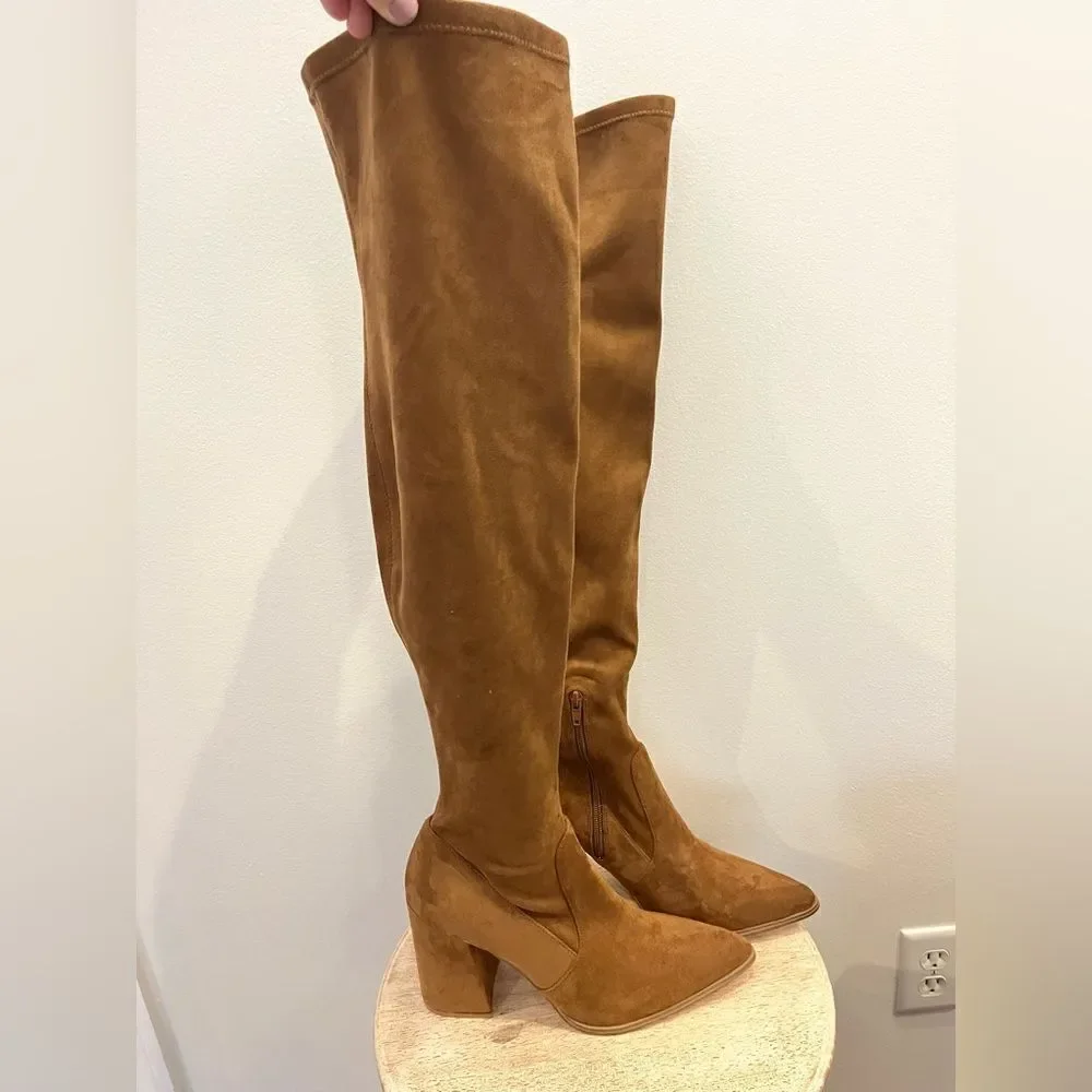 Steve Madden Tava Boots,‎ Cognac Brown Size 10