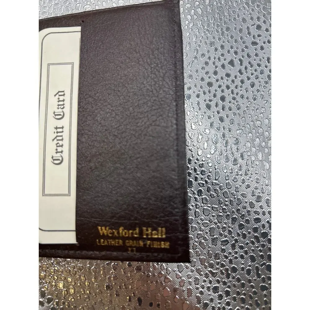Vintage Wexford Men's Brown Bifold Wallet In Original Box