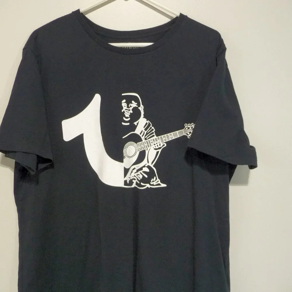 TRUE RELIGION SPLIT LOGO TEE SIZE XXL