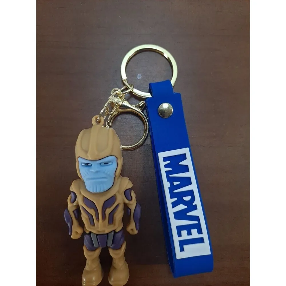 NIB Disney Marvel Thanos 3D Keychain Figure Backpack Clip Keyring Pendant Wrist‎