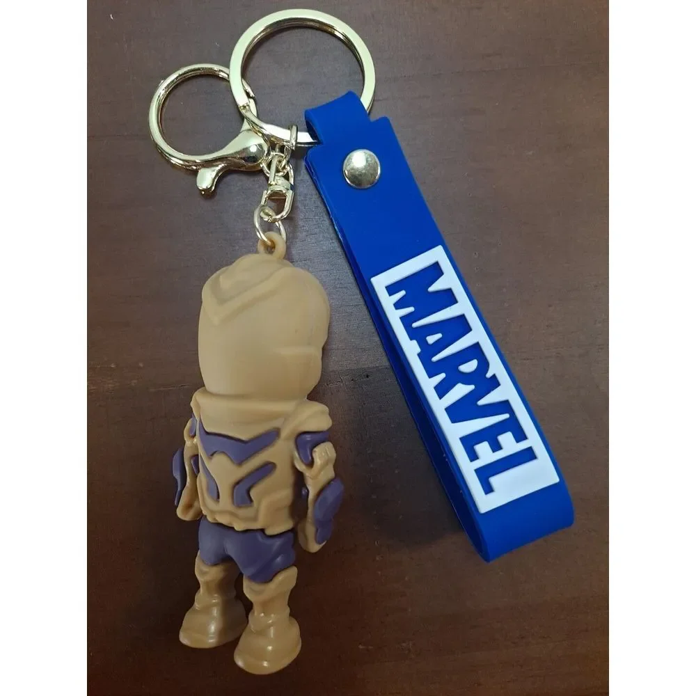 NIB Disney Marvel Thanos 3D Keychain Figure Backpack Clip Keyring Pendant Wrist‎