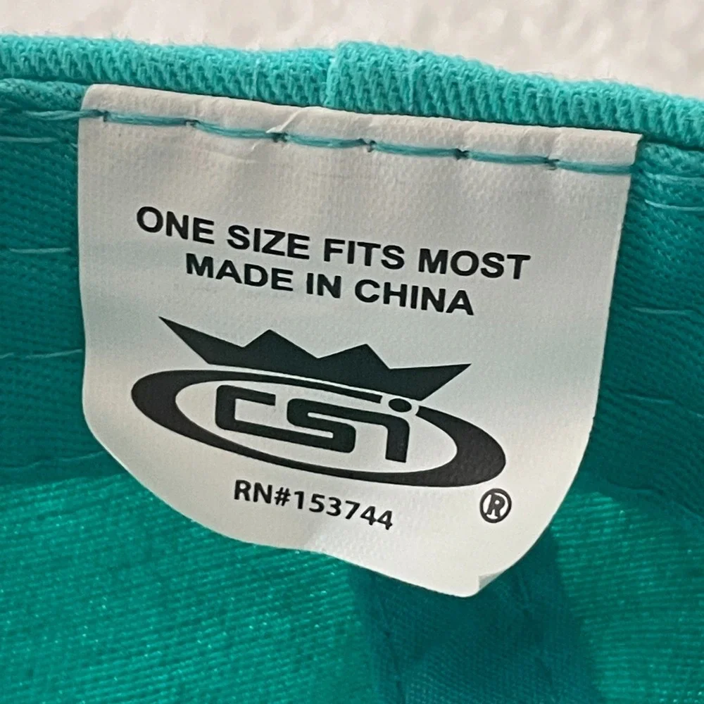 CSI Hilton‎ Head Baseball Cap Womens OSFM Teal Starfish Embroidered Hat