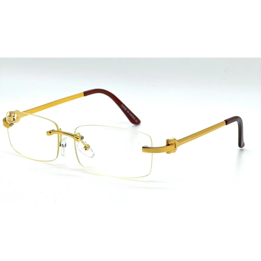 ICE LIGHT WEIGHT RIMLESS WOMEN SHAPE LADYS FASHION MODERN CLEAR COMFORT EYEGLASS