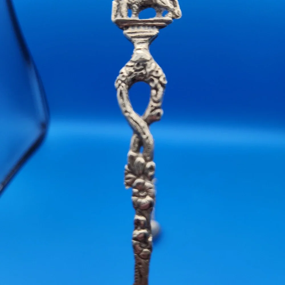 Vintage Italian Demitasse Souvenir Spoons‎ - Winged Lion and Capitoline Wolf