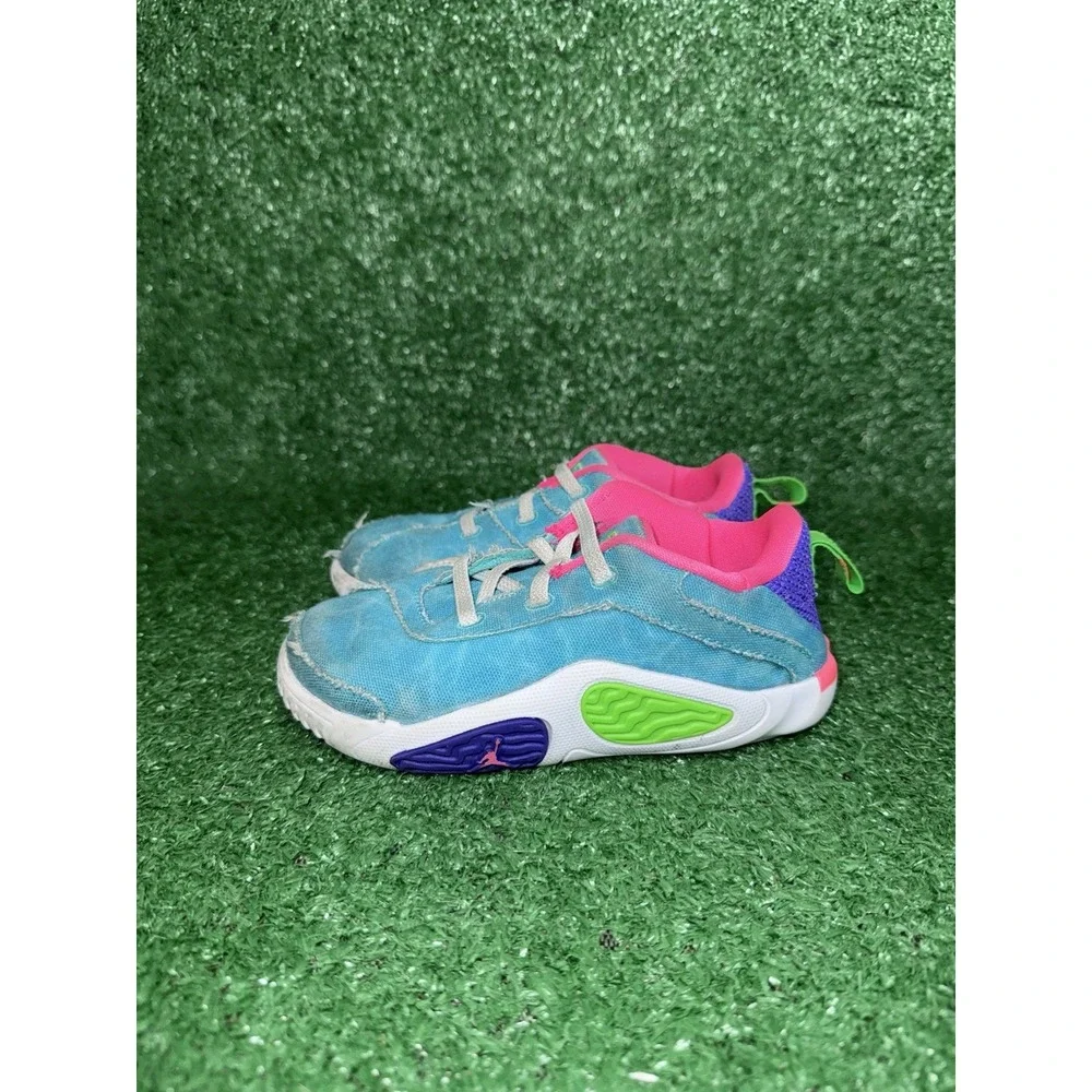 Nike Jordan Tatum 2 Wave Runner Toddler Kids Size 10C Blue Slip On Walking Shoes