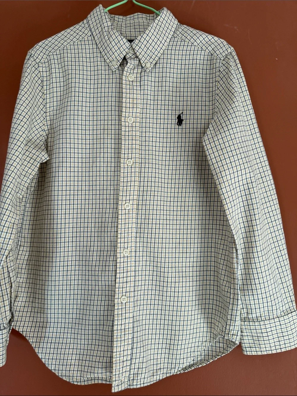 Ralph Lauren Button-Down Plaid Shirt for boy size 10-12